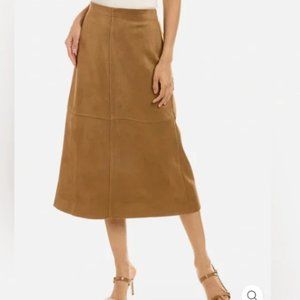 Max Studio Faux Suede Skirt, Size M